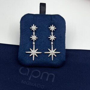 ✨APM Monaco Diamond Star Earrings